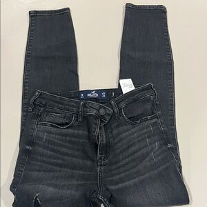 Hollister Women's Dark Gray Skinny Jeans